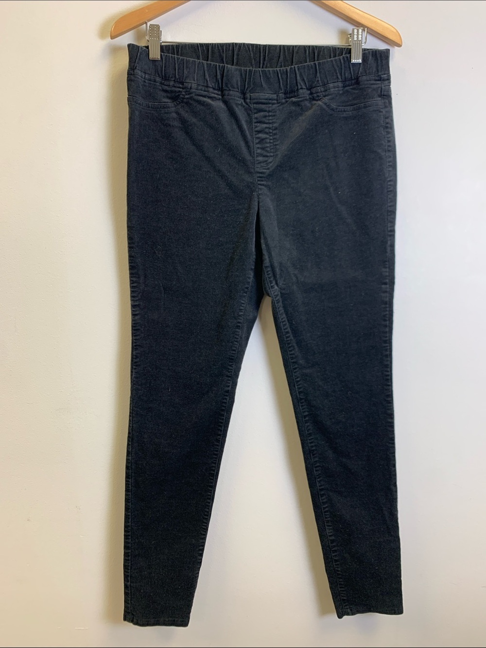 Eileen Fisher Black Stretch Corduroy Jeggings